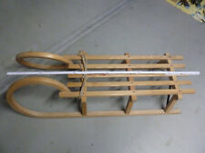 Gloco Gebirgsrodel 115 cm Lattensitz Esche - Holzschlitten Zugseil