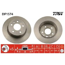 2x Bremsscheibe 26220007