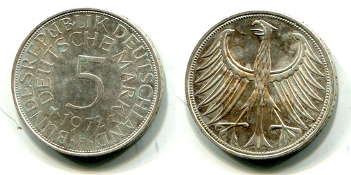Brd 1972 silber - 5,