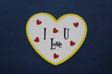 KÜHLSCHRANK-MAGNET ° FRIDGE MAGNET ° HERZ „I Love You“