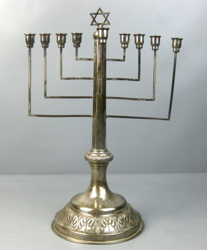 Chanukka leuchter sterling - leuchter,