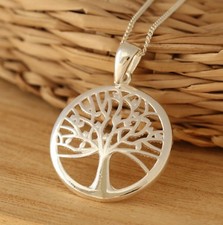 Massiv 925 Sterlingsilber Baum