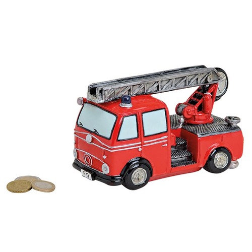 Spardose feuerwehrauto - spardose,