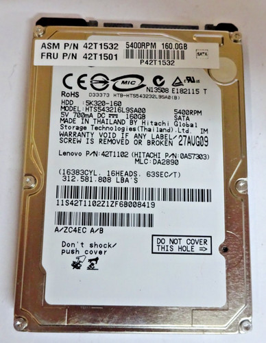 Hitachi 160gb - hitachi,