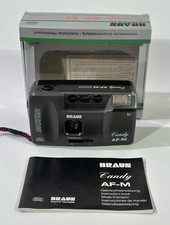 Vintage Braun Kompaktkamera Motor Candy AF-M Analogkamera mit OVP Retro Kamera