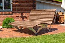 Waldsofa, Sonnenliege, Wellenliege, Holzliege Classic | Thermische Kiefer