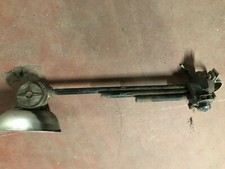 Antike Strassenlaterne T 93 cm Gussausleger Porzellanfassung Eisen Metall XXXIII