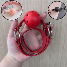 Weiche Silikon Ball Gag Oral Fixation Bondage Mund Gag Mund Gefüllte PU Leder