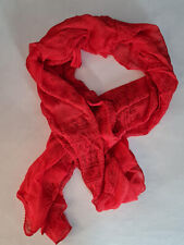 RAM NAM Halstuch Stola Kopftuch Benares Lunghi Dhoti Pareo Goa   ROT  90 x 190cm