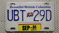 British Columbia Nummernschild