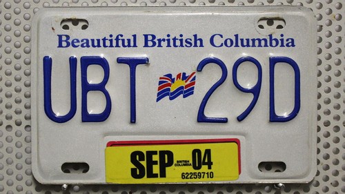 British columbia nummernschild - british,