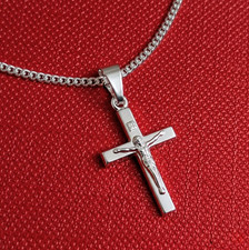  Kreuz Anhänger mit Kette