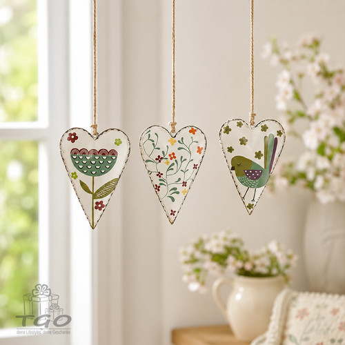 Fenster deko zum hängen - , herz