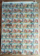 100 alte Oblaten Glanzbilder Scraps auf Bogen Lithos  1900  Kinder international