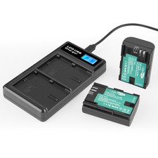 2x 2600mAh LP-E6 Akku + Ladegerät Für Canon EOS 90D 60D 5DS Mark III 7D Mark II