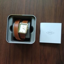 Fossil Damenuhr Leder Braun, ES4159, langes Armband, wie NEU