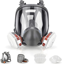 Staubmaske Gasmaske Lackiermaske Atemschutz Vollmasken mit Aktivkohle Filter DE