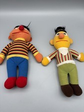 Sesamstraße Ernie und Bert Set Vintage Sammler Plüschfigur je 30 cm