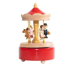 Muson Spieluhr / Spieldose - Familie, Karussell - aus Holz