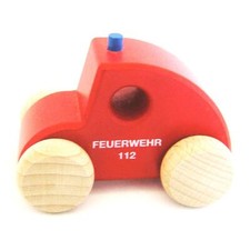 Holzauto Käfer, Schiebeauto, Spielzeug, Holz, pädagogisch wertvoll, Feuerwehr