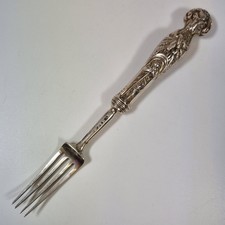 Antike Silber Gabel mit