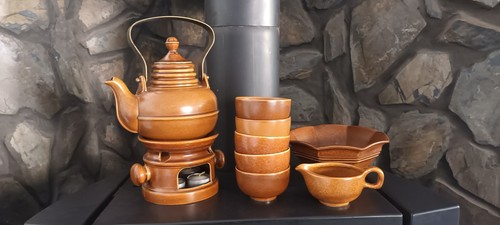 Keramik teekanne messing - keramik,
