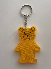 Fußgänger-Reflektor Anhänger gelb Bär Kinder Schule Sicherheit Strahler