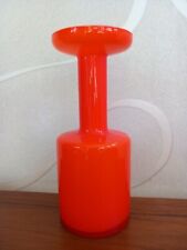 Radio Brand Japan Glasvase 23 cm Vase Glas orange 70er Design selten