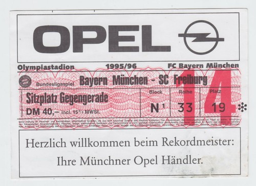 Alte eintrittskarte bayern - alte,