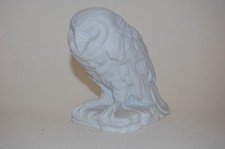 Eule 769 10 cm Figur weiss Biskuit  Kaiser Porzellan