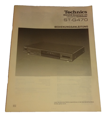 Bedienungsanleitung technics - bedienungsanleitung,