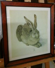 "Der Feldhase" von Albrecht Dürer, Druck, Gerahmt 