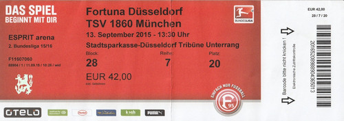 Ticket fortuna düsseldorf tsv - ticket,