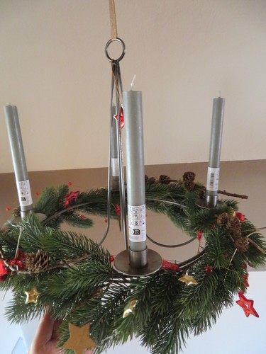 Adventskranz zum hängen - adventskranz, ~