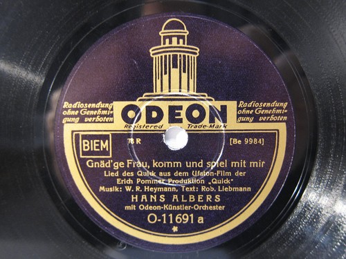 78rpm hans albers gnädige - 78rpm,