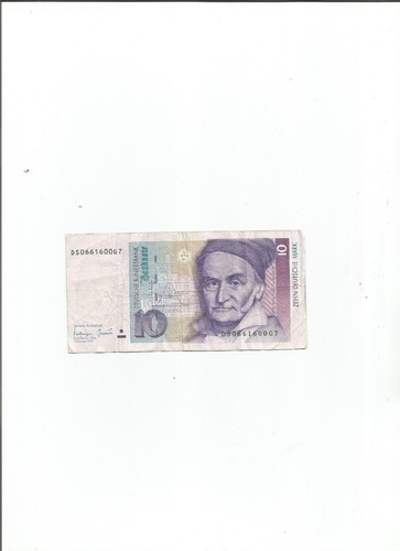 10 deutsche mark - 10,
