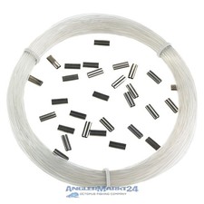 20m GREYS - PROWLA Safe System Mono & 30 Doppel-Quetschhülsen Hardmono Crimps