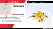 Shiny Zapdos 6IV | LVL 100 |