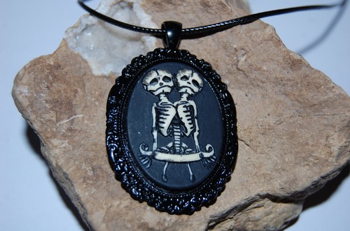 Kette skrull paar - kette, gothic