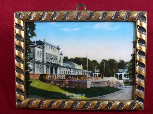 Altes perlmuttbild bad nauheim - bad,