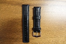 HIRSCH Armband Grand Duke Leder  schwarz 22mm Anstoßbreite NEU