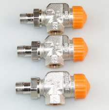 3 x HEIMEIER ECLIPSE THERMOSTATVENTIL 3/8" AXIAL HEIZKÖRPERVENTIL 3930-01.000