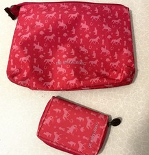 DIE SPIEGELBURG Pferdefreunde Beauty-Case + Portemonnaie pink rosa top Zustand!