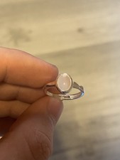 Y2k Gems Ring Pink 925 Sterling Silber Damen Herren Schmuck