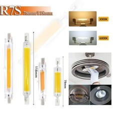 LED R7s 78mm 118mm Dimmbar Glasröhre Glühbirne COB Ersetzen Halogen lampe