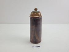 Keramik Steingut Dose mit Deckel handgetöpfert Zylinder Deko H:20,3cm #2510945