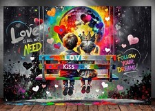 Leinwand bild xxl pop art - pop,