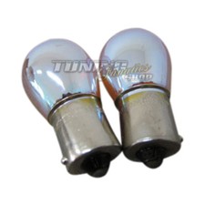 2x Chrom Silver Blinkerbirnen BAU15s Blinker Birnen Lampen Orange PY21W #3