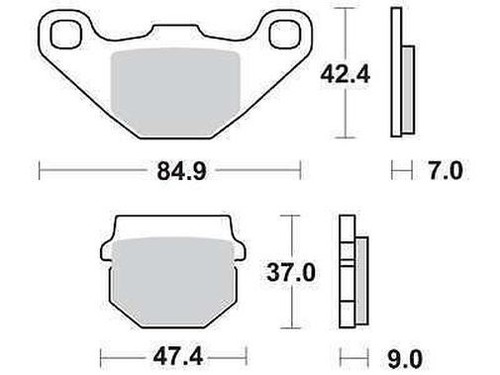 519 quad bremsbeläge - quad,