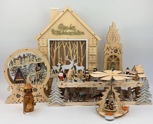 Weihnachtsdeko set holz advent - weihnachtsdeko,